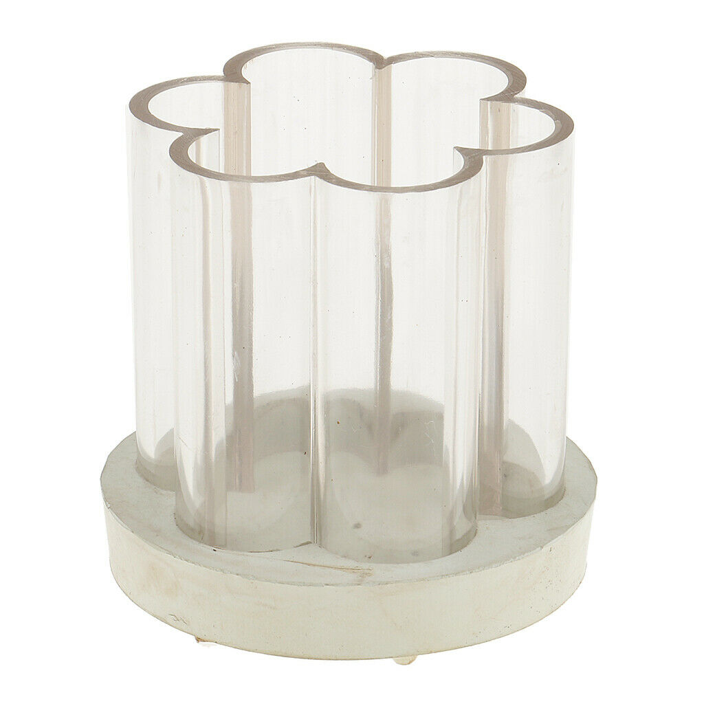 Flower Shape Clear Plastic Soap Candle Making Mould