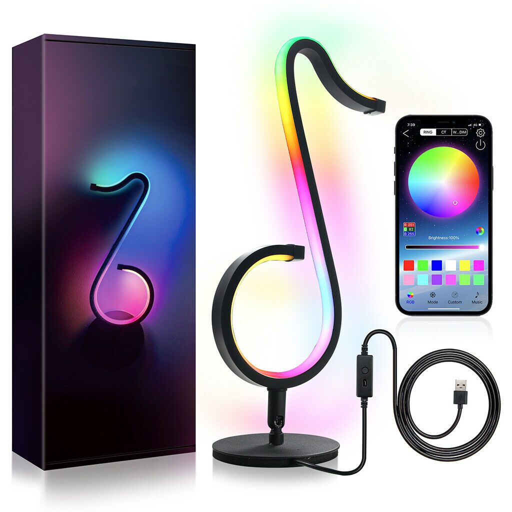 Dimmable RGB Decor Table Lamp Lights Living Room Lighting Props Ornaments