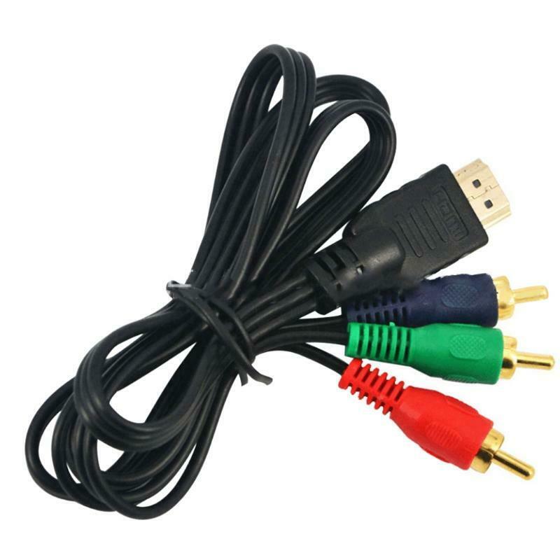 3.3ft HDMI-compatible to 3RCA Cable AV Composite M/M Connector for 1080P HDTV