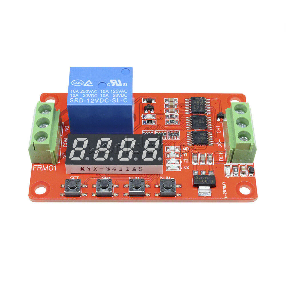 12V Relay Cycle Timer Module PLC Home Automation Delay Multifunction New