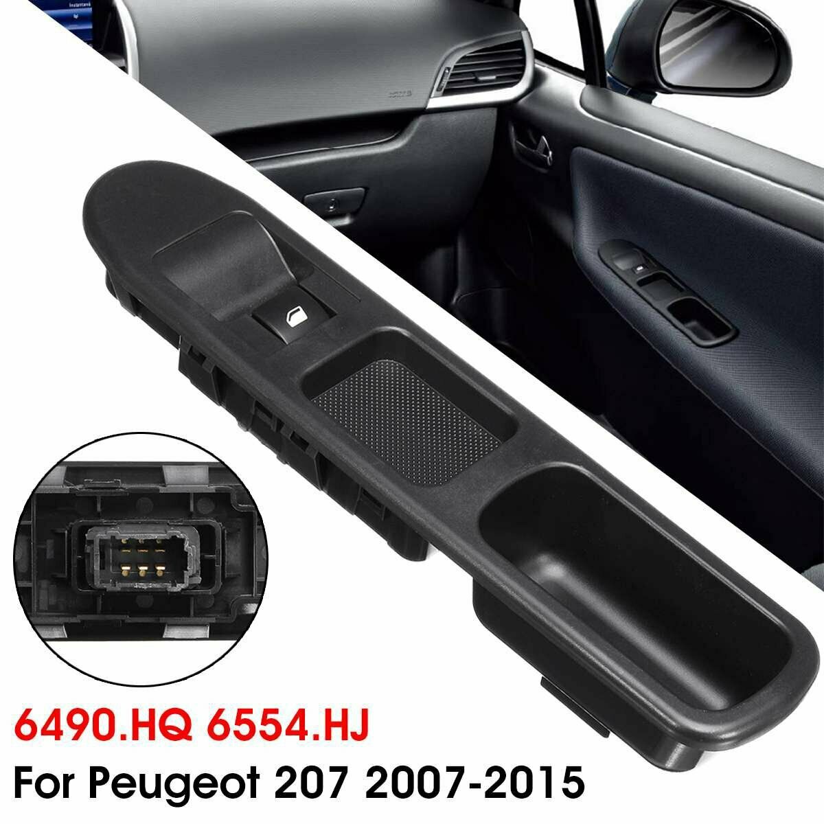 Passenger Side Electric Window Control Switch For Peugeot 207 2007-2015 6490.HQ