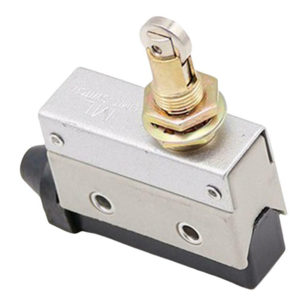 1pc Parallel Roller Plunger Limit Switch AC Self-reset Micro Switch Gray