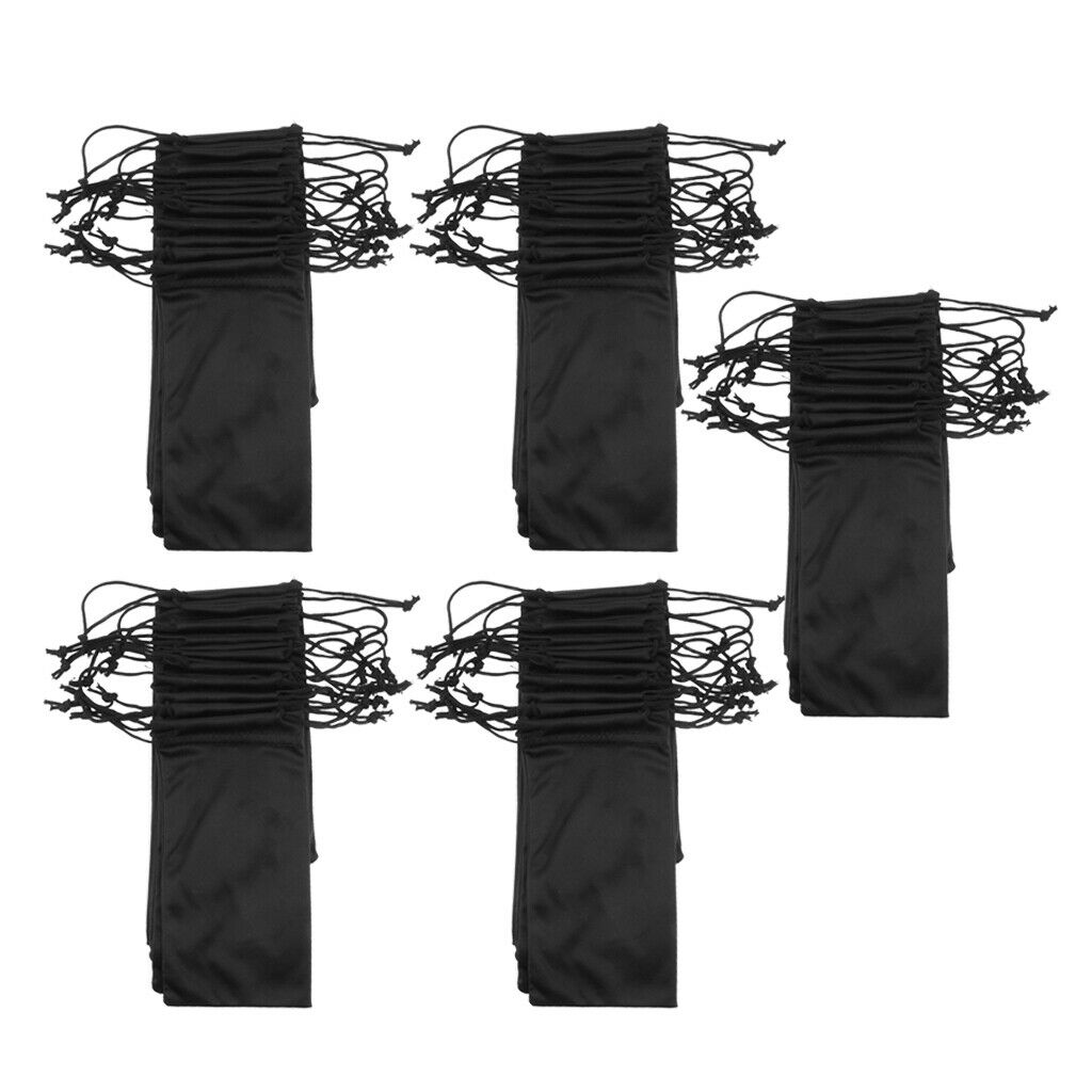 50Pcs Drawstring Pouch Eyeglasses Jewelry Cell Phone Storage Bag Case Holder