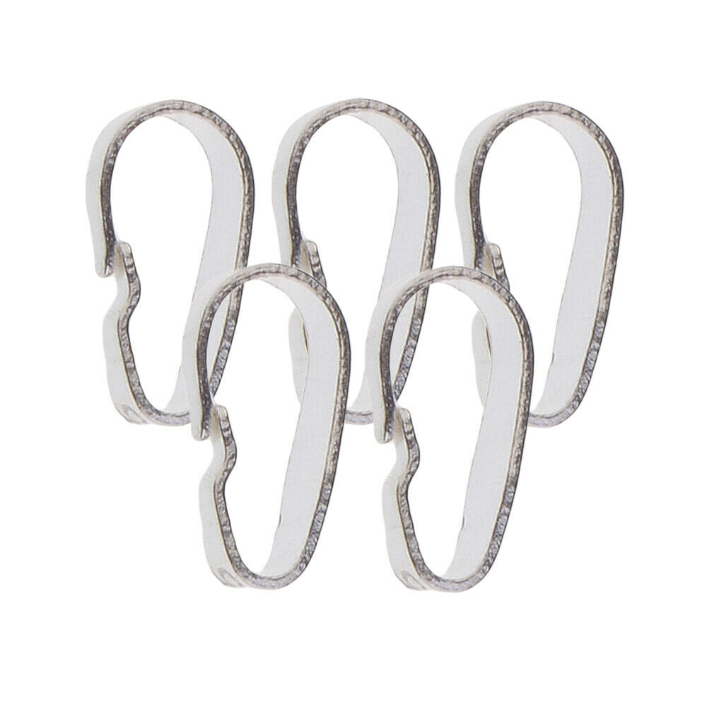 5pcs S925 Pinch Clasp Jewelry Making Jade Agate Pendants Bail Connector 6mm