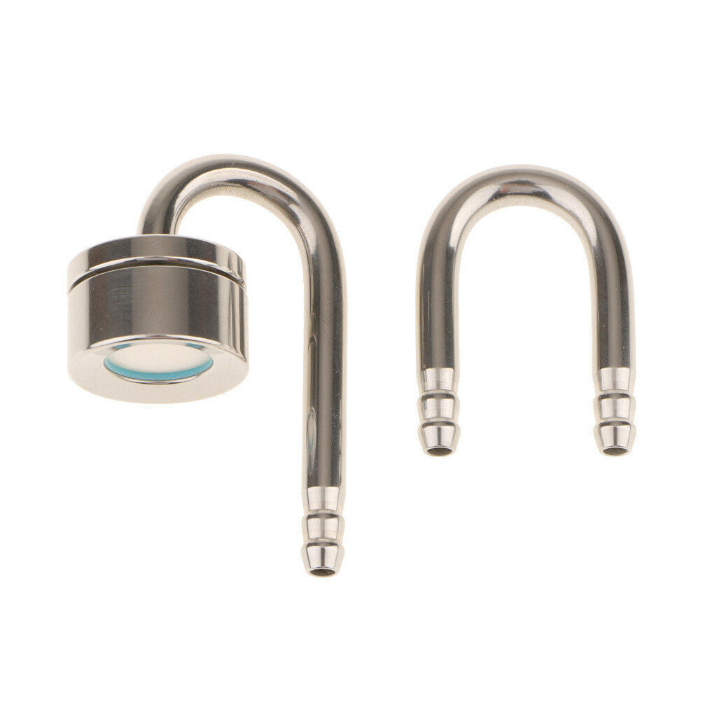 Stainless Steel CO2 Diffuser with U Tube Connector for Aquarium Plant Tank