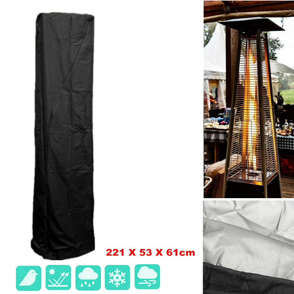 Waterproof Gas Pyramid Patio Heater Cover Garden Furniture Protector with Zipper