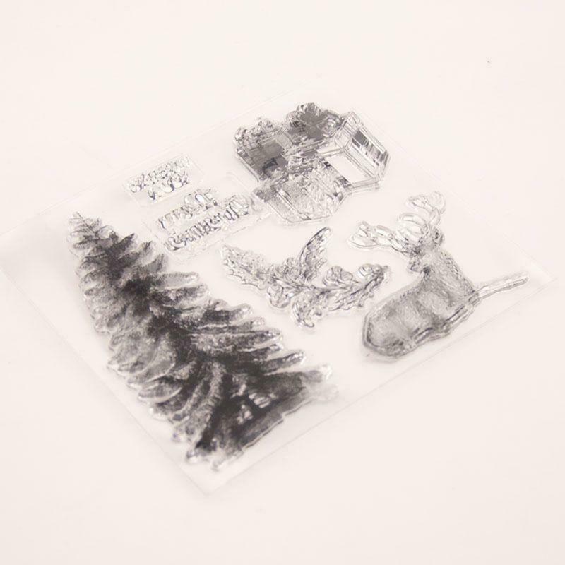 Christmas Tree Silicone Clear Seal Stamp DIY Scrapbooking Embossing Photo Album