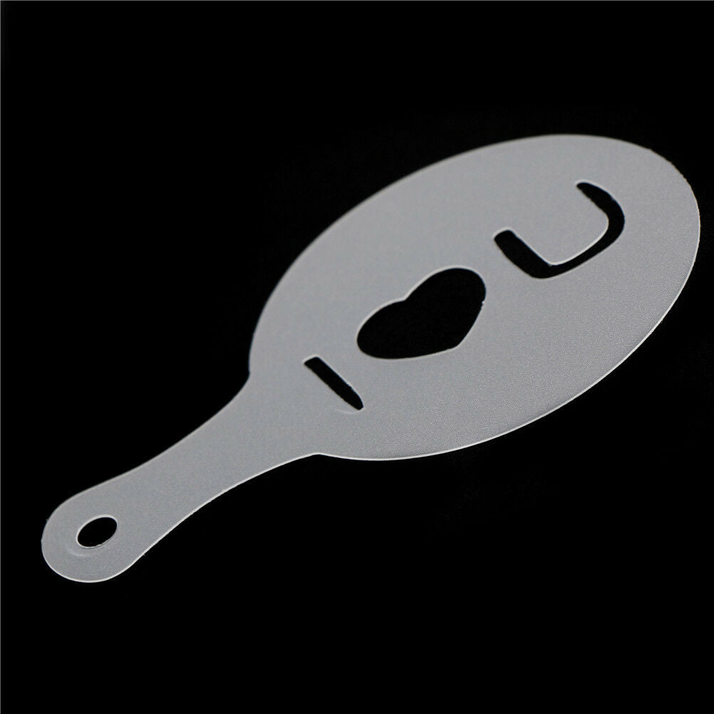 8x Cake Stencils Mold Valentine's Day Coffee Mold Pastry Tools Cookie Deco.l8