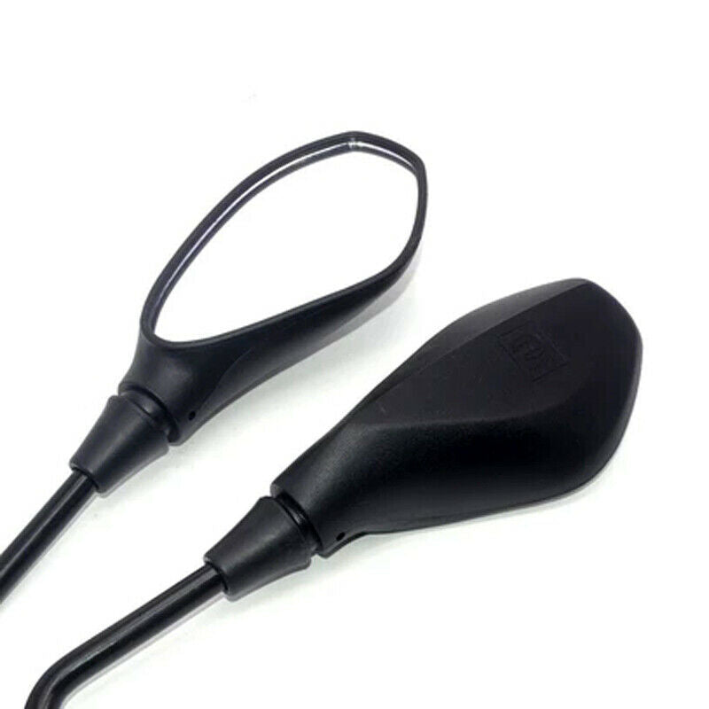 2PCS Motorcycle Chopper Custom Bikes 10mm Bolt Size Black Rear View Side Mirror