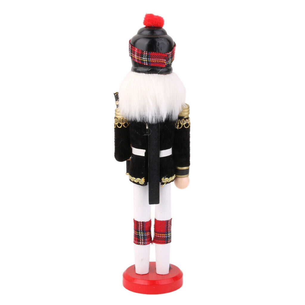 Wooden solider Bagpipes Soldier Home Table Ornament Kids Christmas Gift