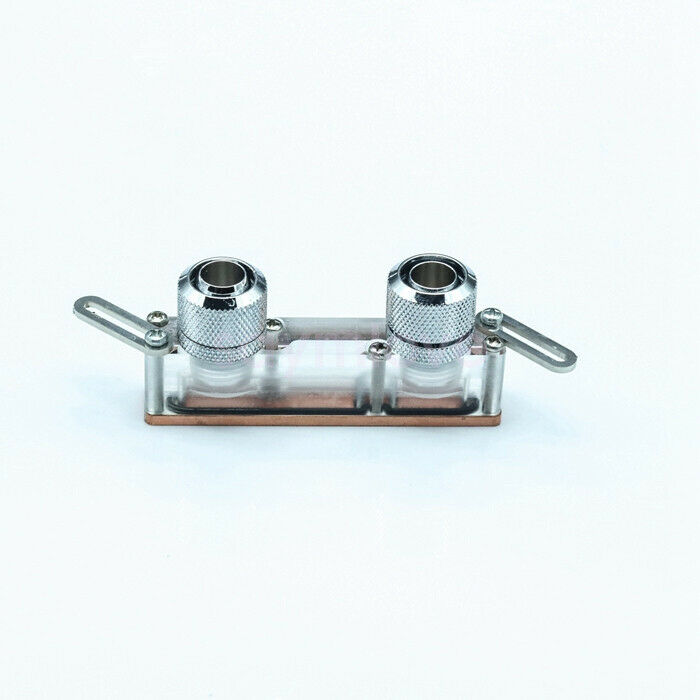 8cm VGA/GPU/chipset mosfet water cooling block acrylic+cooper G1/4 with fitting