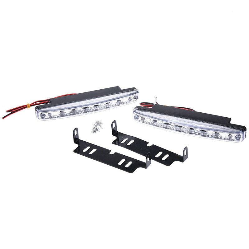 2pcs 8led daytime running light car drl the fog driving daylight head drl lam Tt