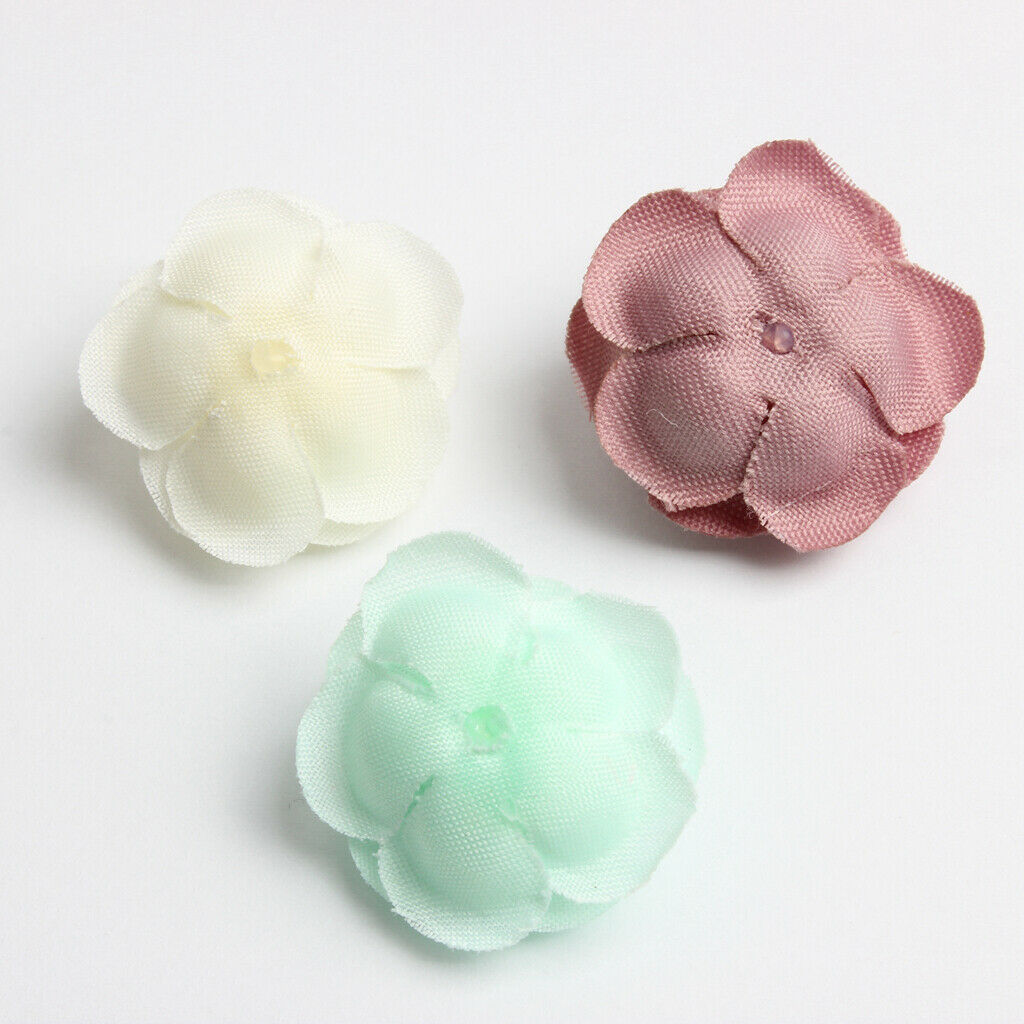 20pcs Multi Colors Artificial Silk Rose Flower Heads