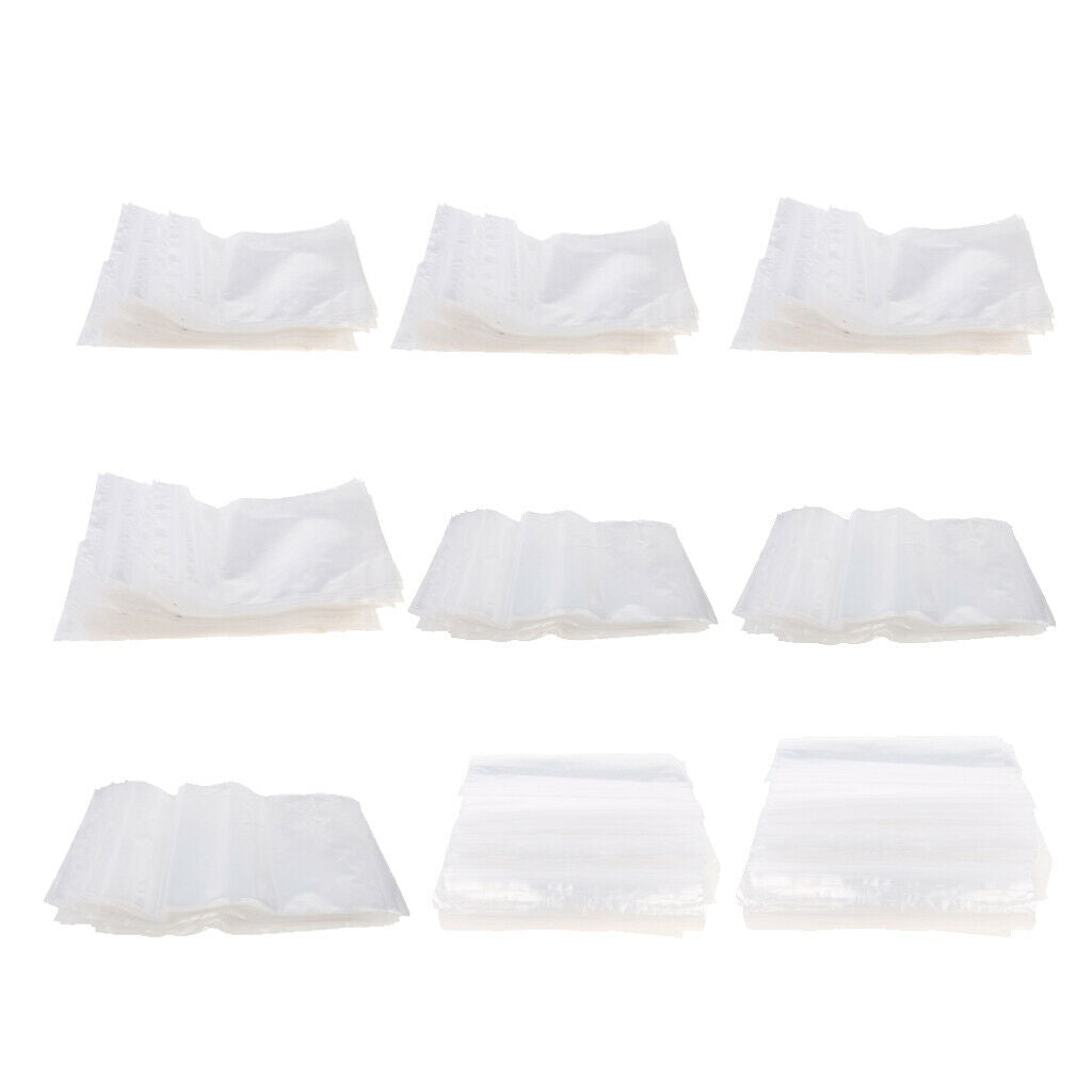 100 Pieces Clear Grip Seal  Bag Self Seal Resealable Bags 11Ã—16cm