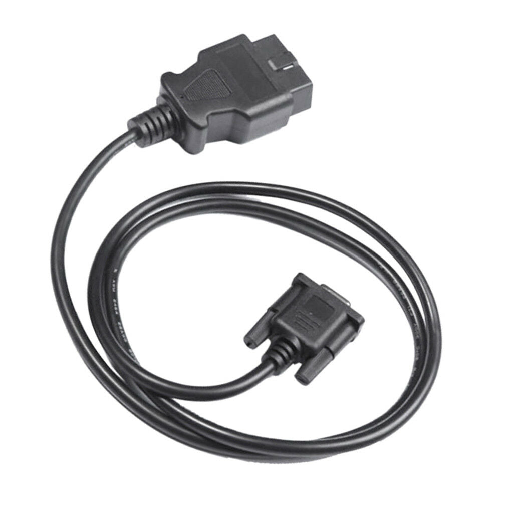 OBD2 16-Pin to DB9 9-pin Serial Port RS232 OBD2 Adapter Cable Car Diagnostic