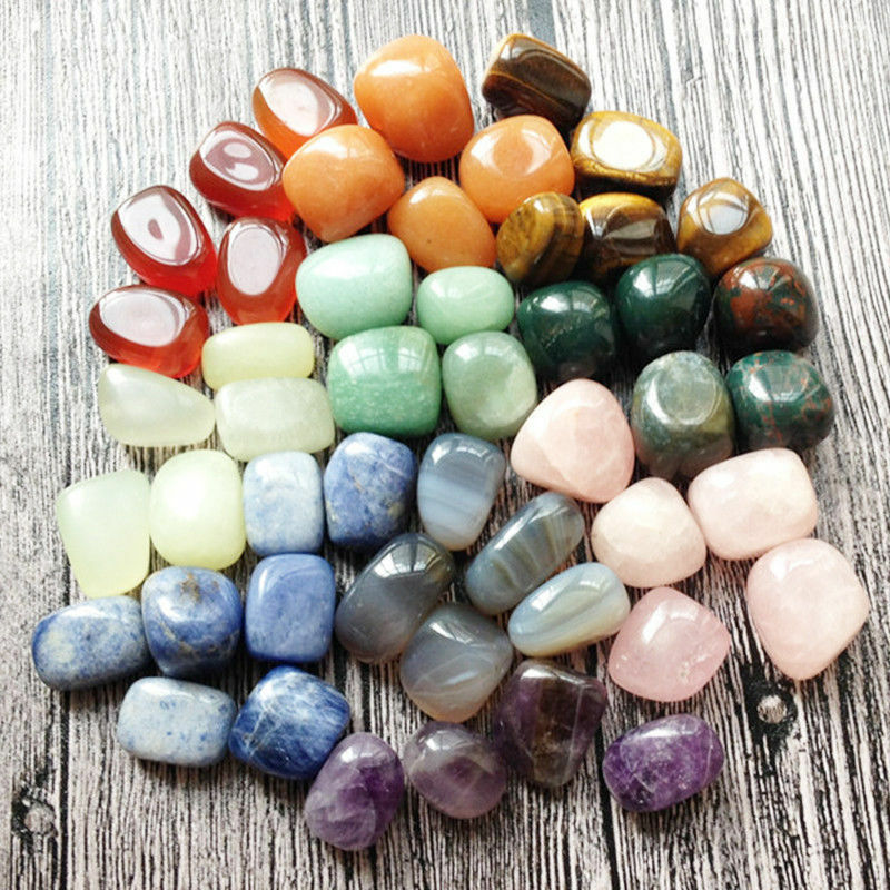 Bulk colorful Mixed Natural Assorted bulk tumbled Gem stone reiki mix 10pcs
