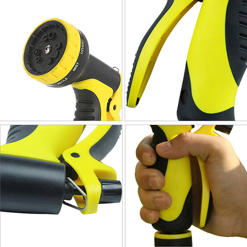Garden Watering Spray Gun Head 10mode Water Sprayer Pressure CarWash Hose No DF