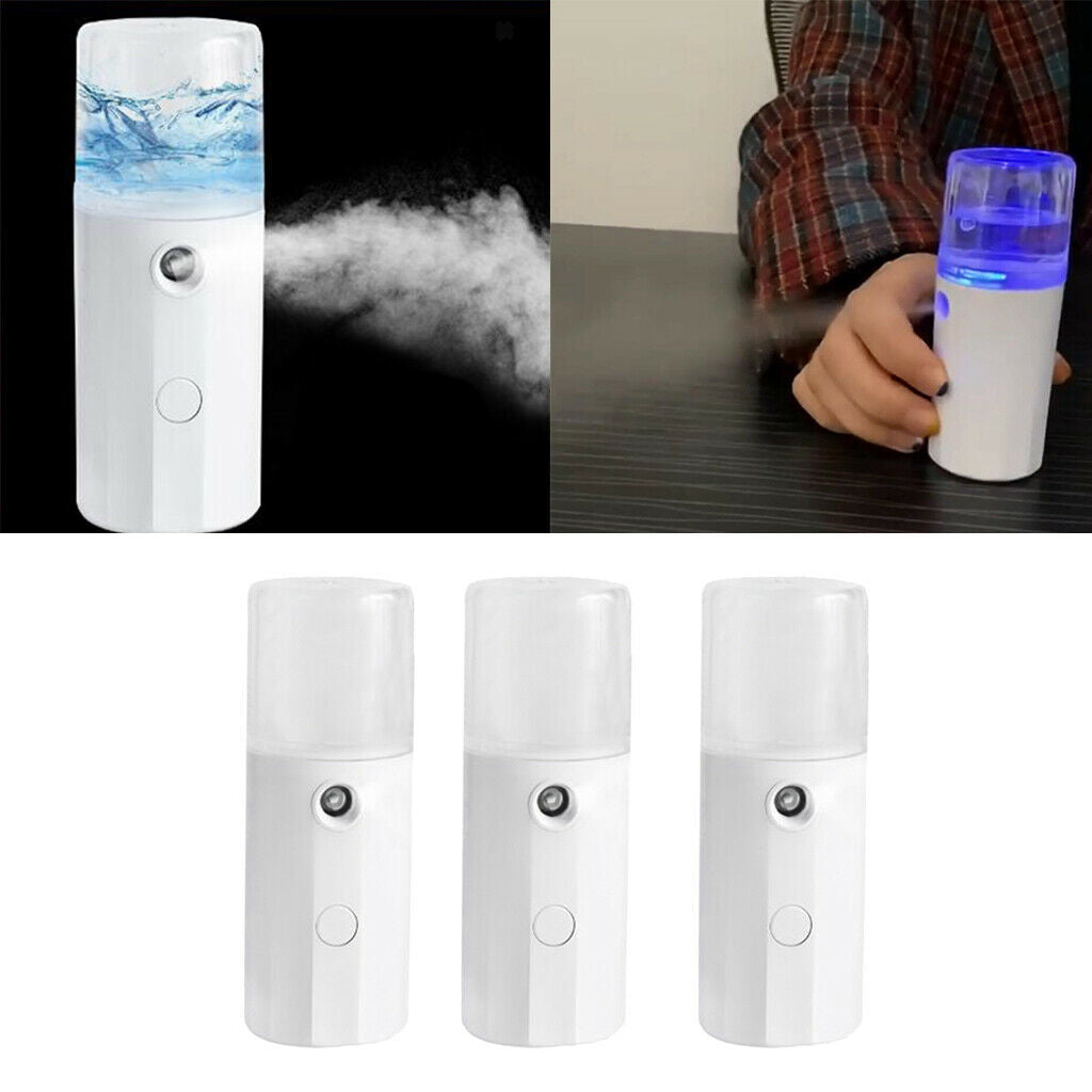 3x Nano Facial Mister Face Mist Sprayer Portable Face Moisturizing Hydration