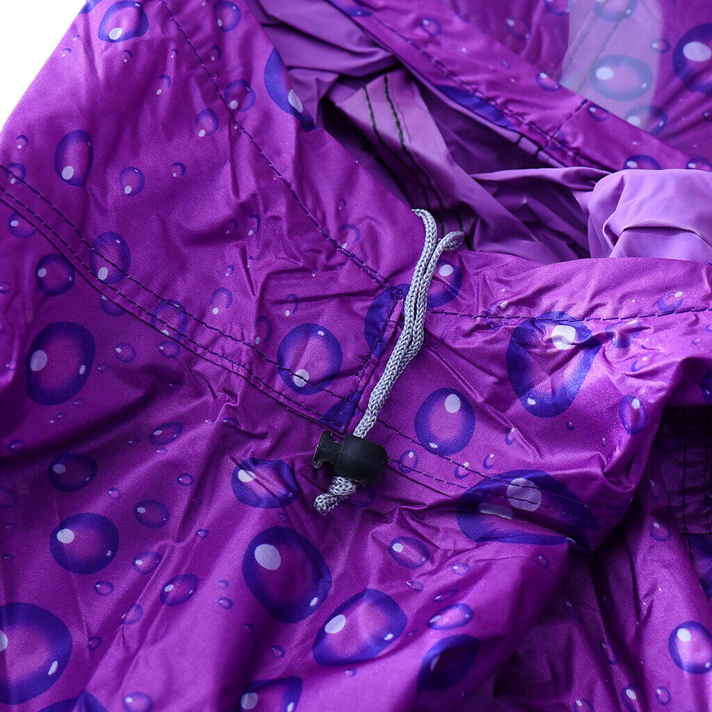 Oxford Raincoat Rider Covers Cape E-Bike Motorcycle Double Poncho Purple