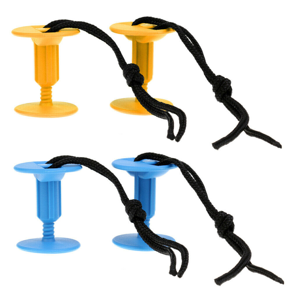 2Pcs Lightweight  Surfboard Leash Plug with Cords Strings Accessory