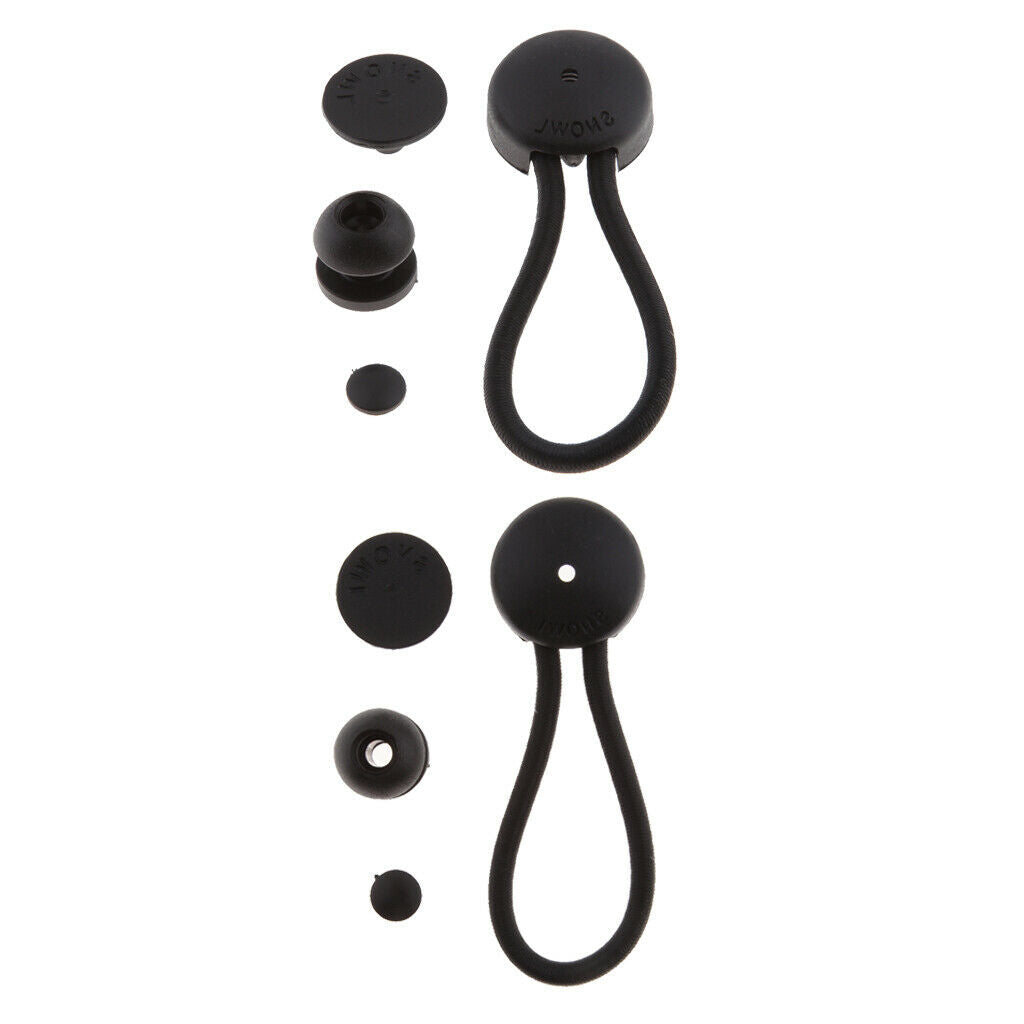 2pcs/Set Bungee Canopy Tarp Tie Down Cord Fasteners with Surface Attachment Knob