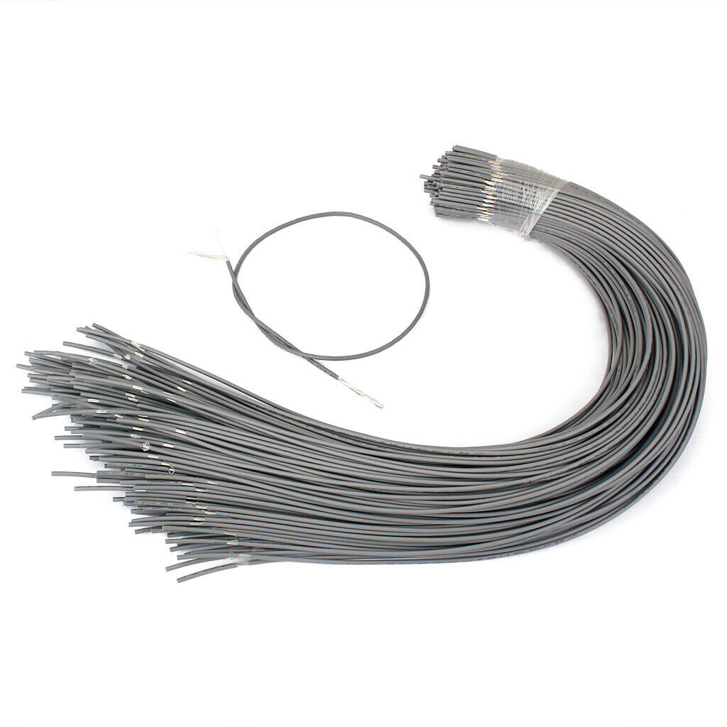 20 Piece, Shielded Guitar Cable, Single Conductor Spare Parts, Gray
