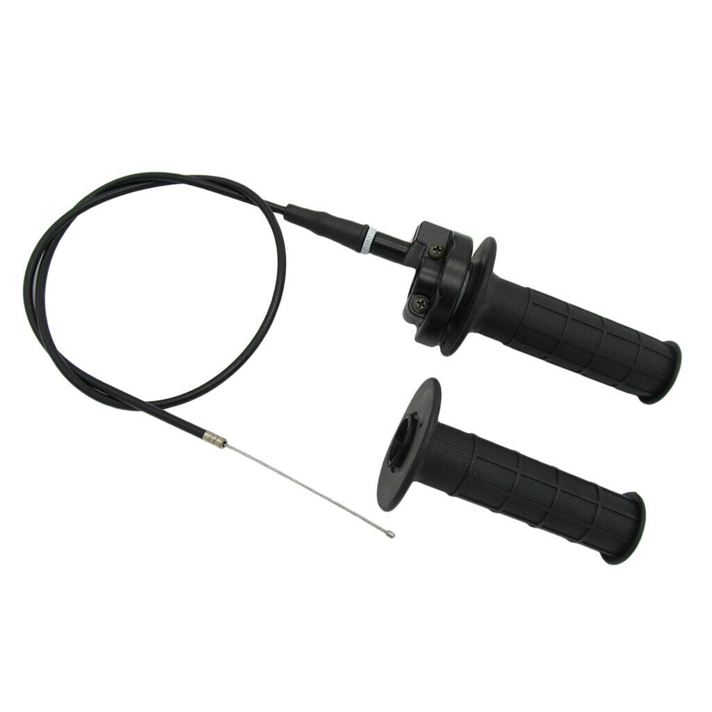7/8" Hand Grips Twist Throttle Grip Cable Tube For 110-250cc Mini Dirt Bike