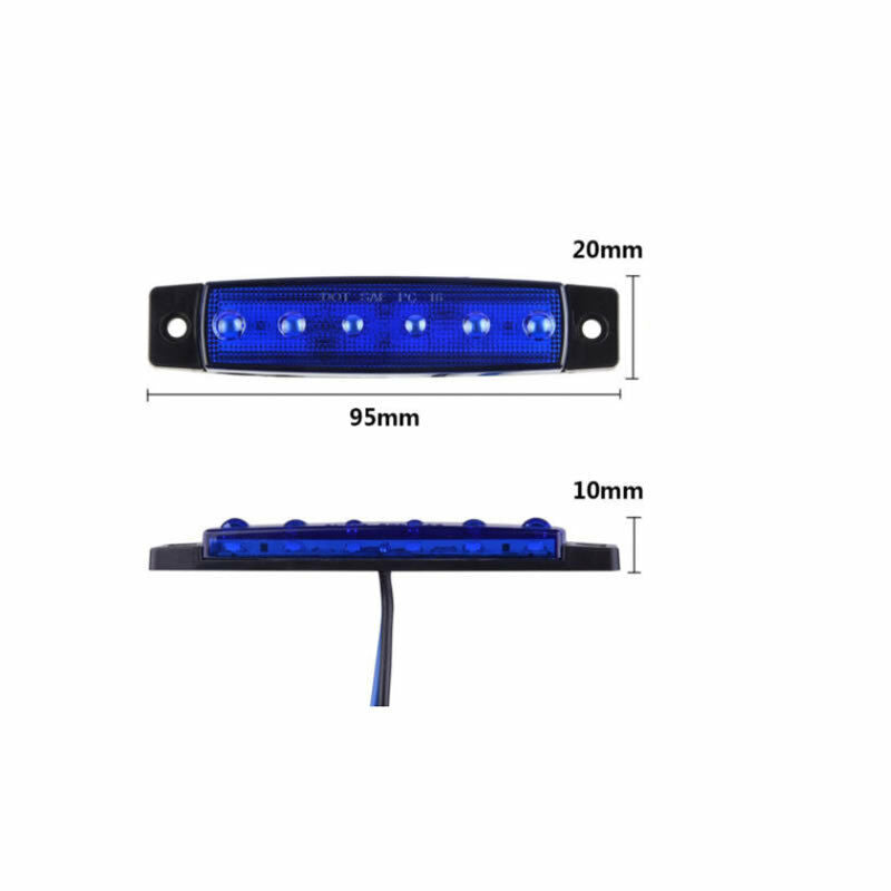 6PC Waterproof Marine Grade 12 volt Large  Blue LED Courtesy Lights