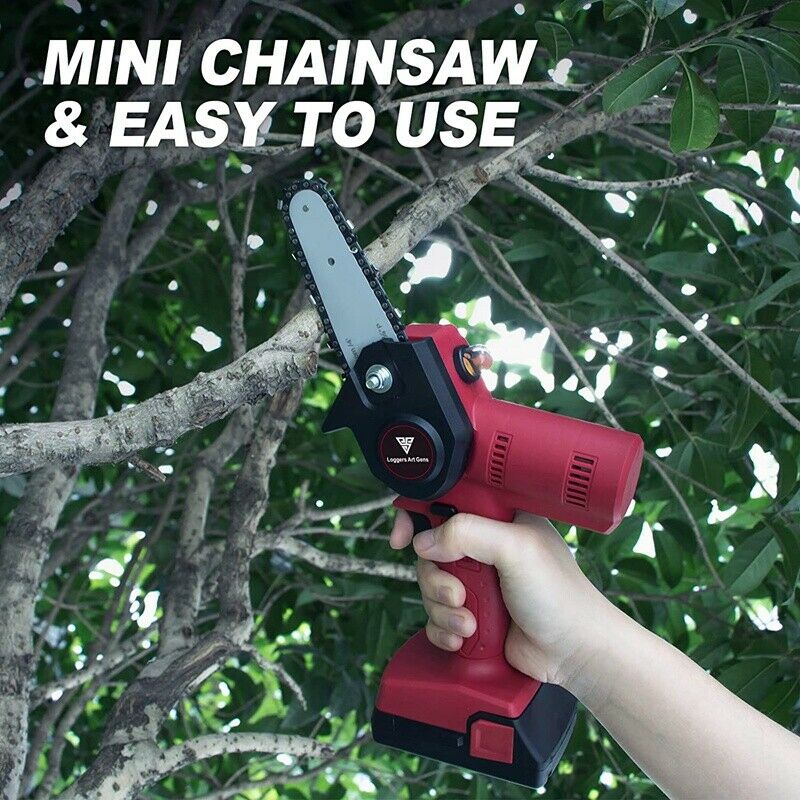 Universal 4 Inch Electric Chain Saw and Guide Plate Mini Chainsaw ReplacemenC2L6