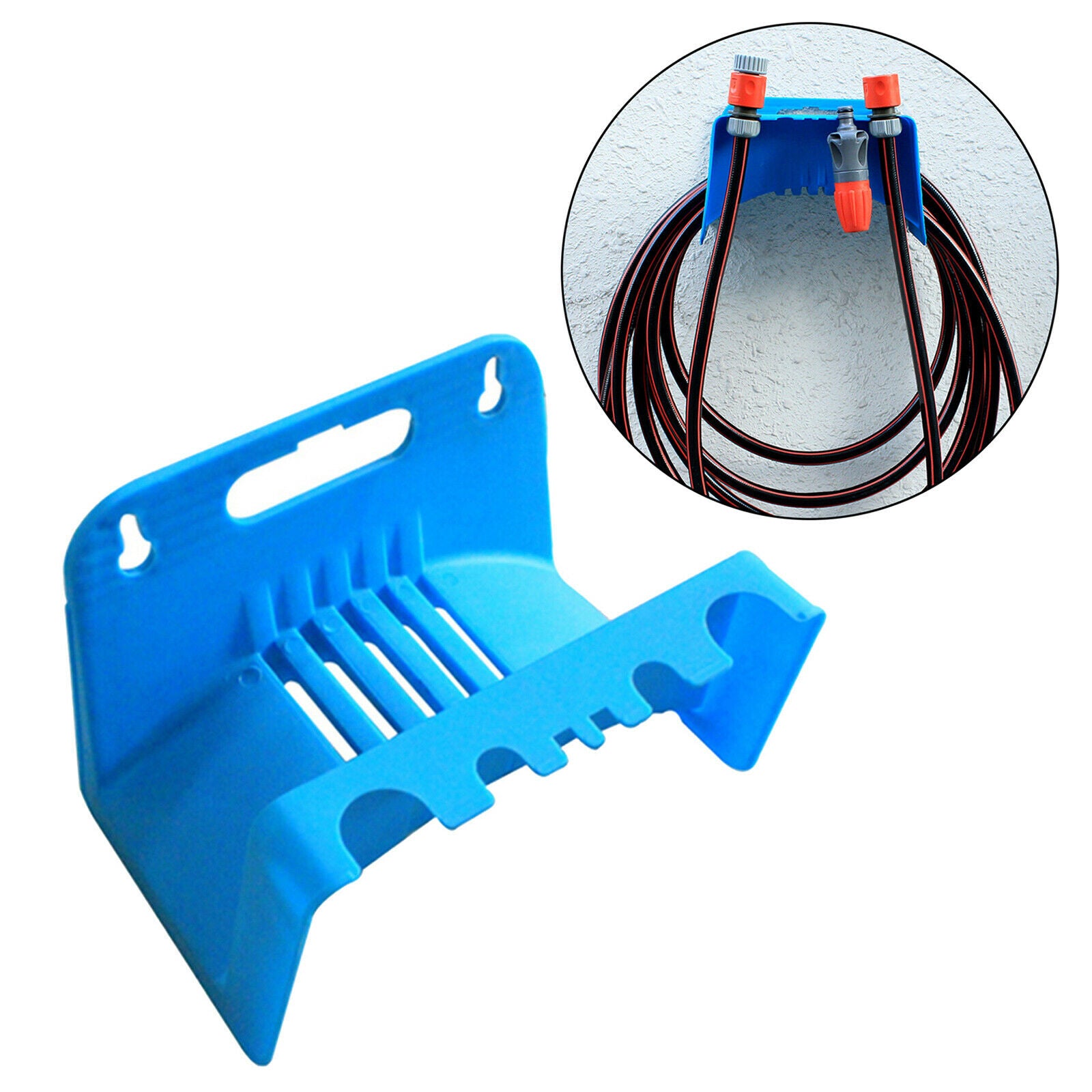 Hose Hanger Holder Wall-Mounted Water Pipe Storage Rack Hook Shelf Organizer