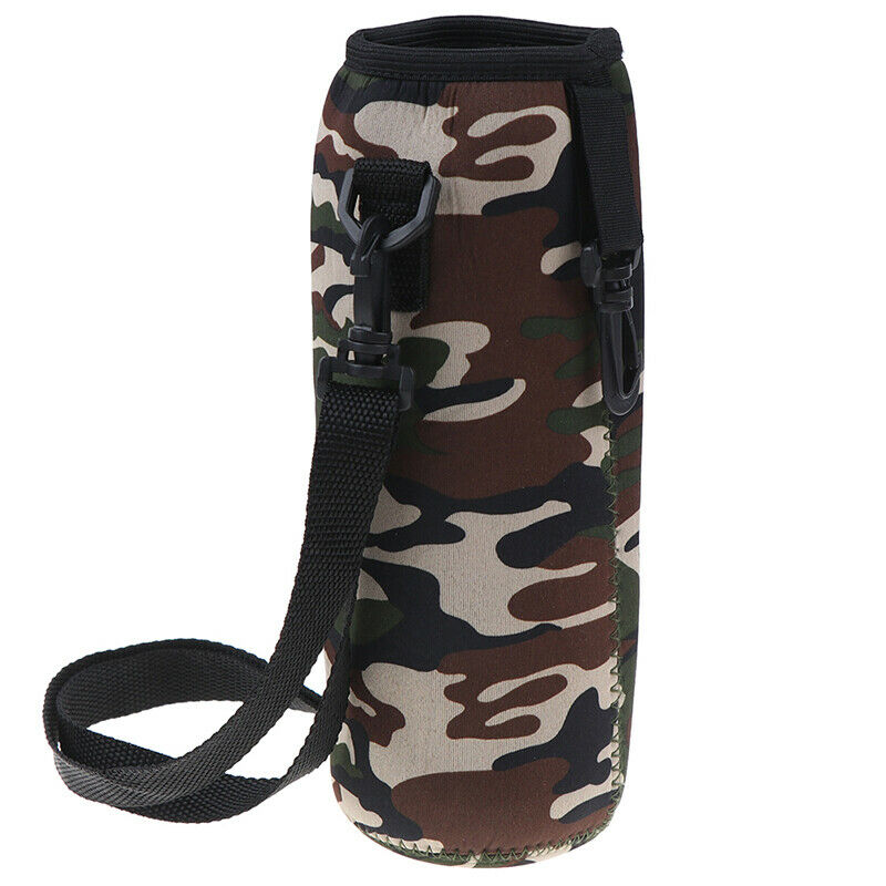 1000ML Water Bottle Carrier Insulated Cover Bag Neoprene Holder Strap OutdooBVDF