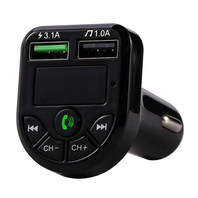 Auto Bluetooth 5.0 FM Transmitter Car Kit MP3 Modulator Wireless Handsfre.l8