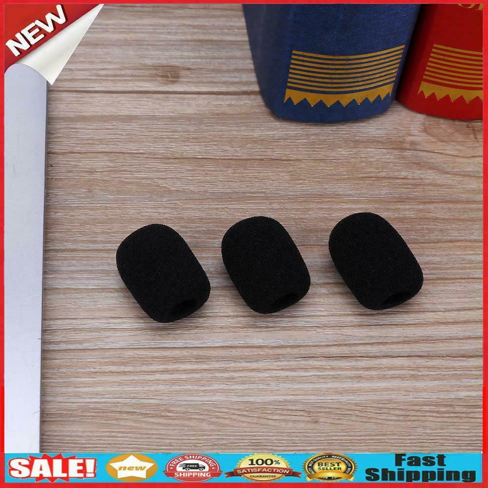 15pcs 30mm Soft Elastic Sponge Microphone Head Cover for Headset Sleeve Mic @