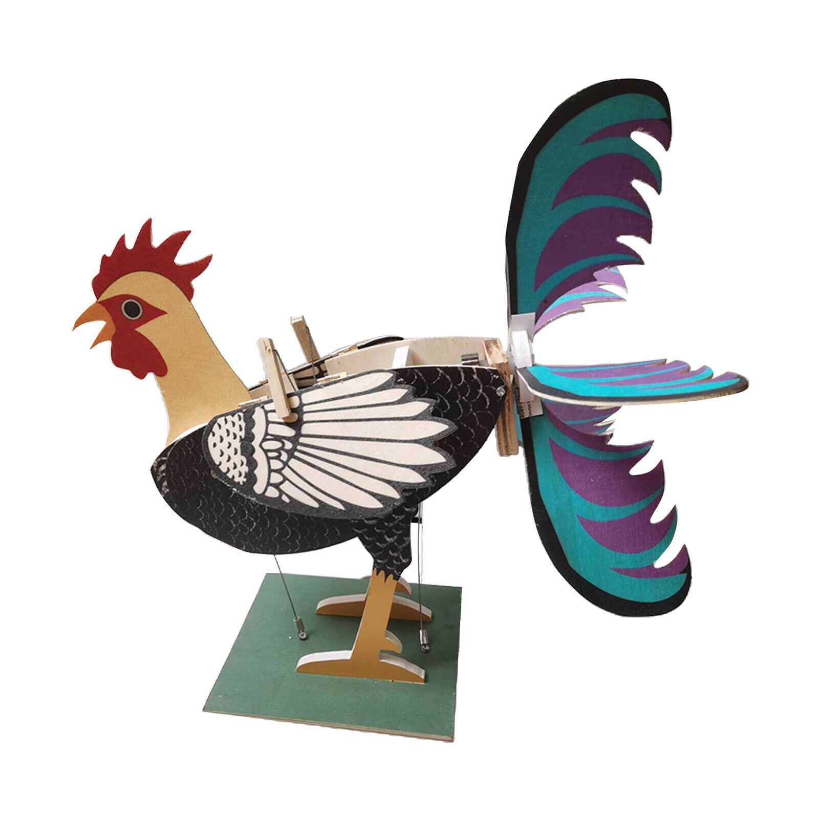 Garden Yard Rooster Windmill Statue for Yard Courtyard Decor Ornaments Gifts