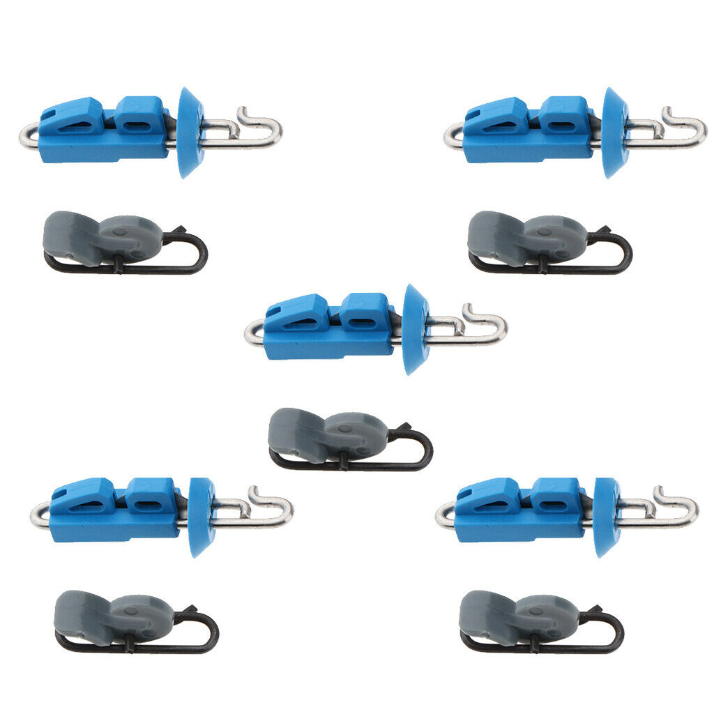10pcs Splash Down Fishing Bait Clip Locking Lock Jigging Lure Hook Tackle