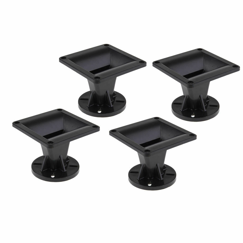 4 Pieces Flat Mouth 25mm Throat Loudspeaker Horn Tweeter for Home Audio