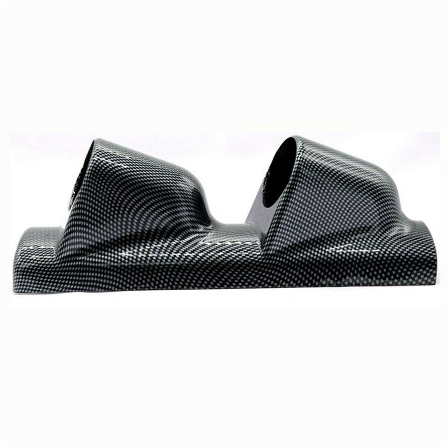 Car Meter 2"(52mm) Carbon Fiber A Pillar Pod Dual Holes Gauge Holder Pod - Left