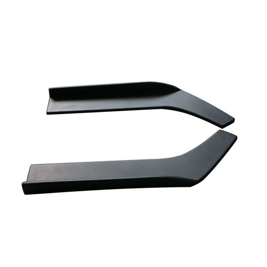 Car Side Bumper Lip Splitter Body Trim Spoiler Skirt Protector ABS Plastic L+R