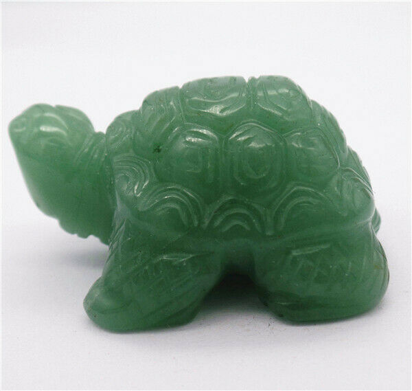 50x34x25mm Natural Green Aventurine Sea Turtle Decoration Statue Decor HH7943