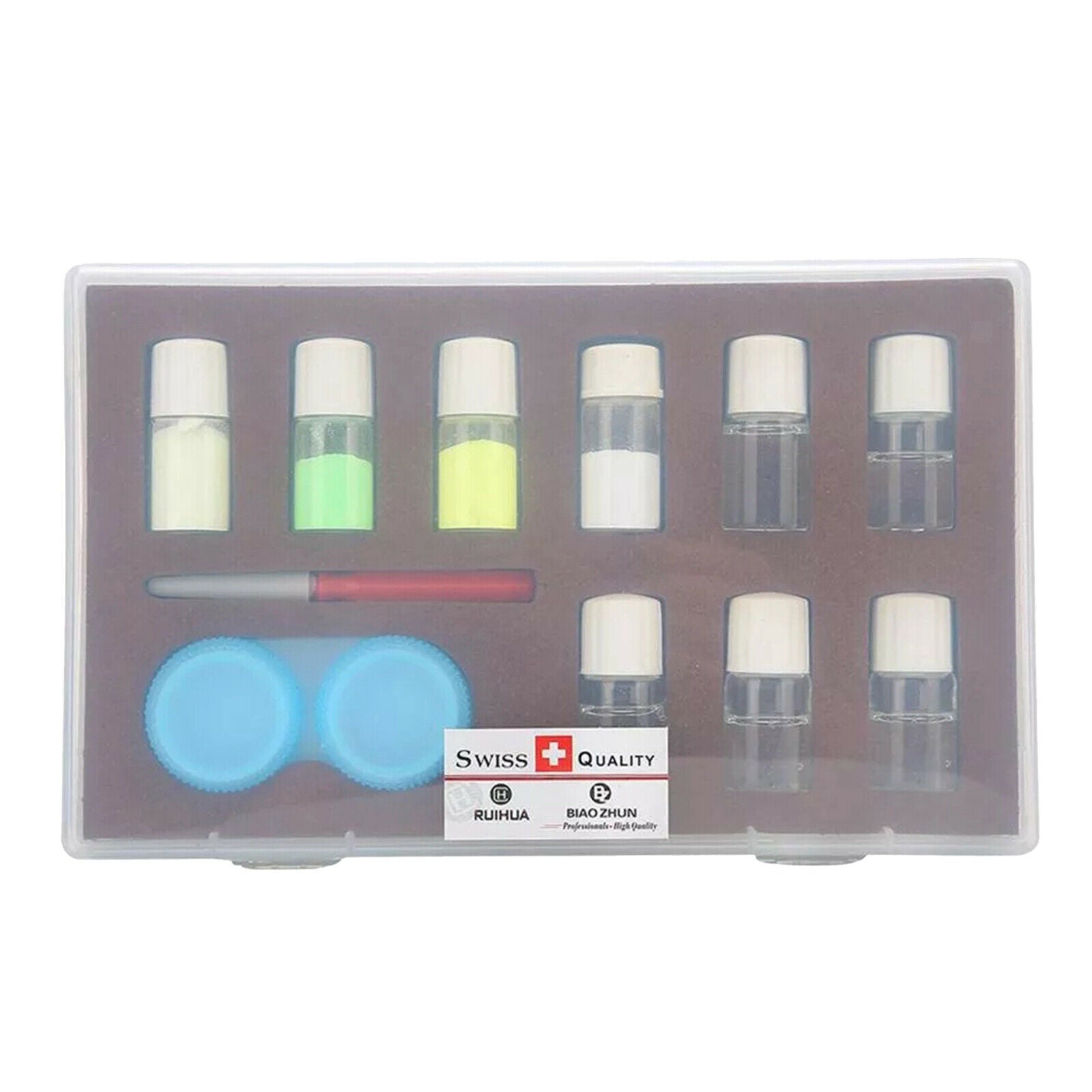 4 Color Professional Luminous Powder Mixing Liquid Set Watch Repairing New
