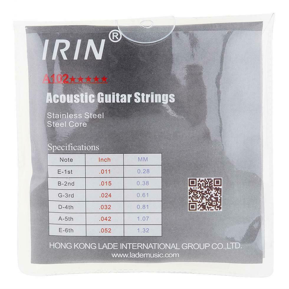 Acoustic Flok Guitar String Steel Core Phosphor Alloy with Nickel-Plated Ball-En