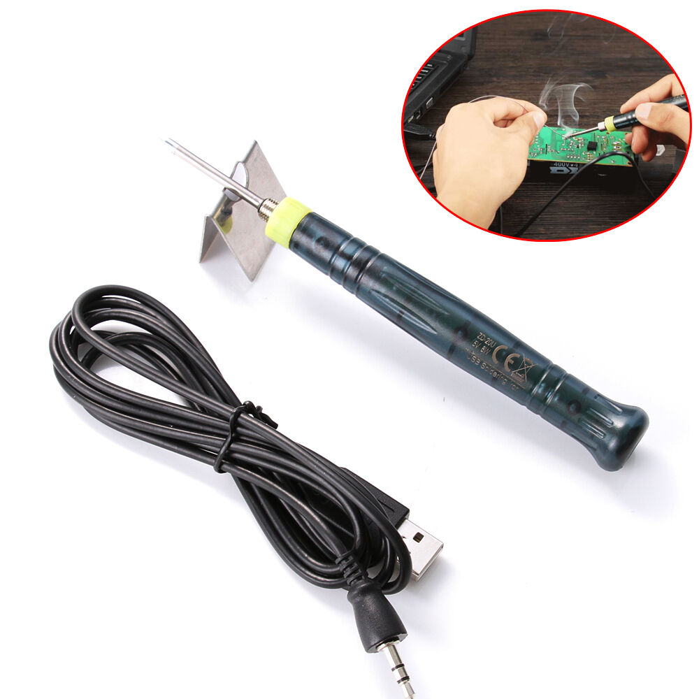Usb 5V 8W Mini Portable New Soldering Iron Electric Powered Pen Tip Touch Switch