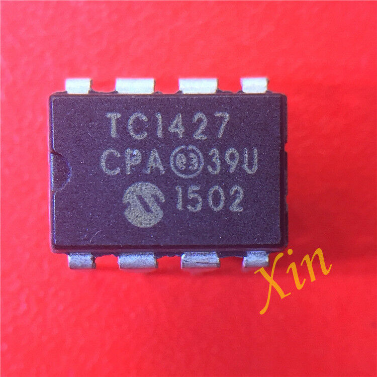 (5PCS) TC1427CPA IC MOSFET DVR 1.2A DUAL 8DIP 1427 TC1427