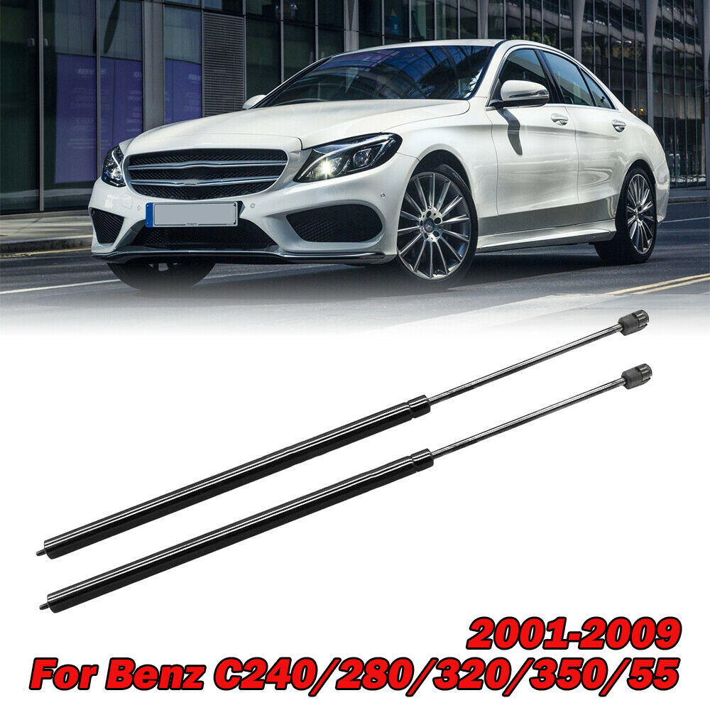 2Pcs Front Hood Lift Supports Struts Shocks For Mercedes C240/280/320/350/55 AMG