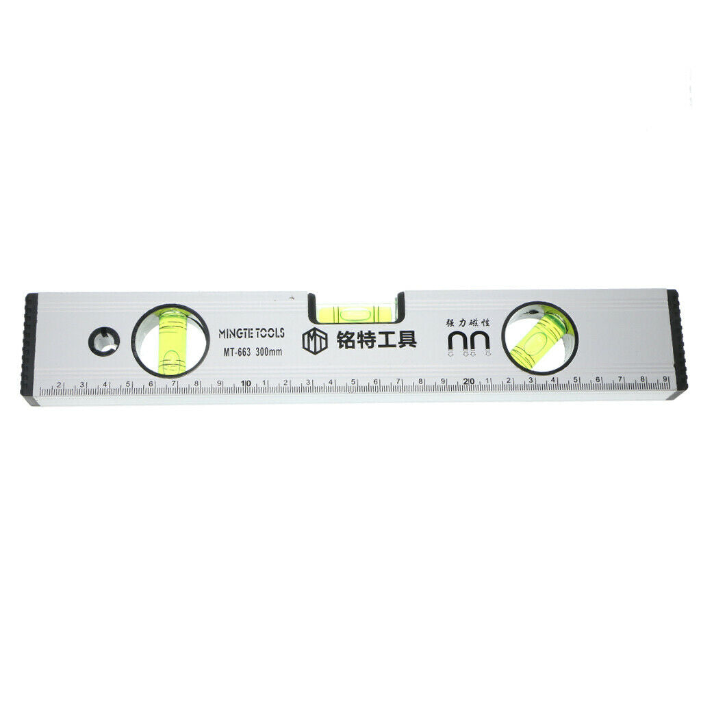 Aluminum Alloy Level Strong Magnetic Spirit Level Levelling Instrument 300mm