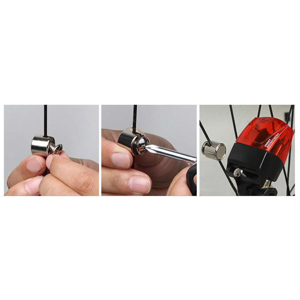 No Battery  Tail Lamp Safety Bike Light Self-  Rear Light