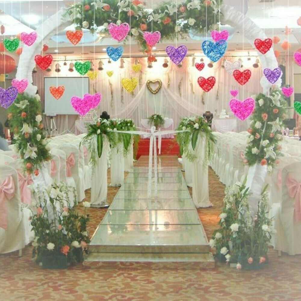20 Pcs Heart Rattan Balls Rattan Balls Decorative Balls Rattan Ball Wedding