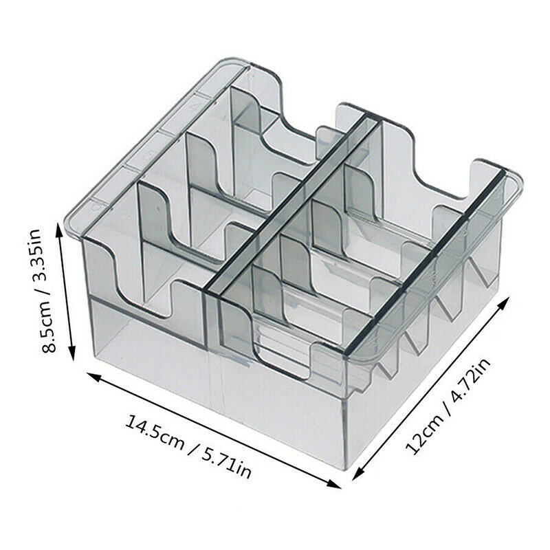 8 Grid Plastic Blade Organizer Storage Case Rack Clipper Comb Holder BarberS Ad