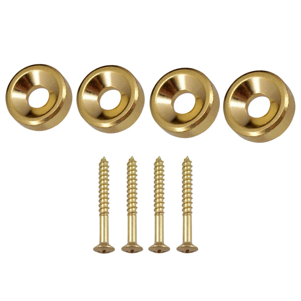Button and Fixing Screws 14mm for Electric Bass Guitar