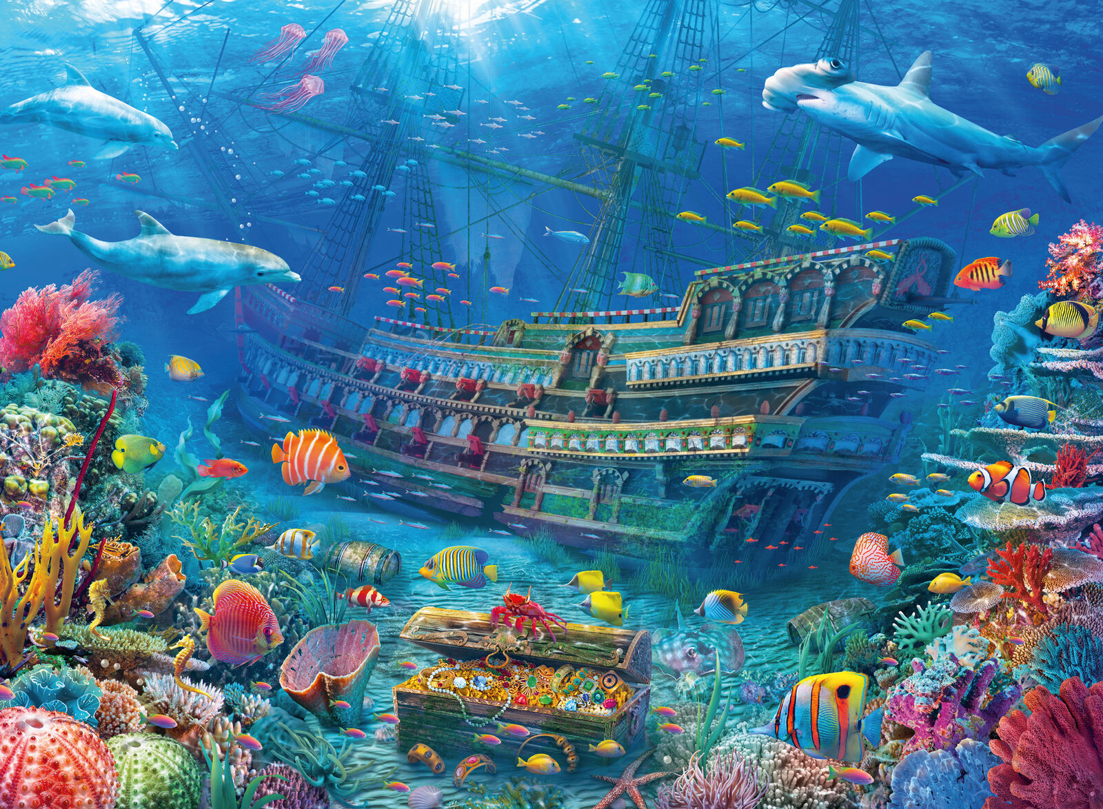 12944 Ravensburger Sunken Ship XXL 200pc Jigsaw Puzzle Children Kids Age 8yrs+